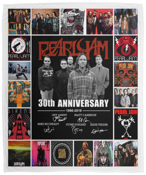 Pearl Jam Blanket Fleece Sherpa Throw Quilt Blanket for Bedroom Living Room Sofa VPM Cozy Plush Fleece Blanket - 50x60