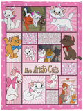 The Aristocats Blanket, Cartoon Cat Movie Fleece, Sherpa Blanket VPS Cozy Plush Fleece Blanket - 30x40