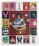 Bob's Burgers Blanket Fleece Sherpa Blanket Quilt Supper Soft Lightweight Blanket for Bedroom Living Room Sofa - VPM Cozy Plush Fleece Blanket - 50x60