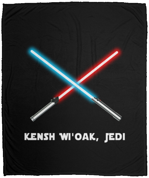 Kensh Wi'oak, Jedi - VPM Cozy Plush Fleece Blanket - 50x60 - up lai