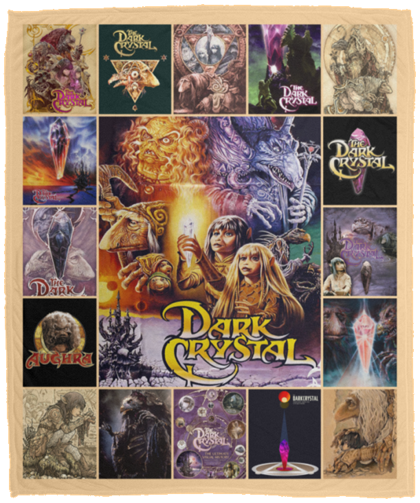 Dark Crystal Movie 1 Blanket Dark Crystal Quilt Fleece Sherpa Blanket - VPM Cozy Plush Fleece Blanket - 50x60