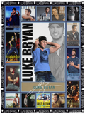 Luke Bryan Blanket, Luke Bryan For Fan Quilt ( TK lai )VPS Cozy Plush Fleece Blanket - 30x40