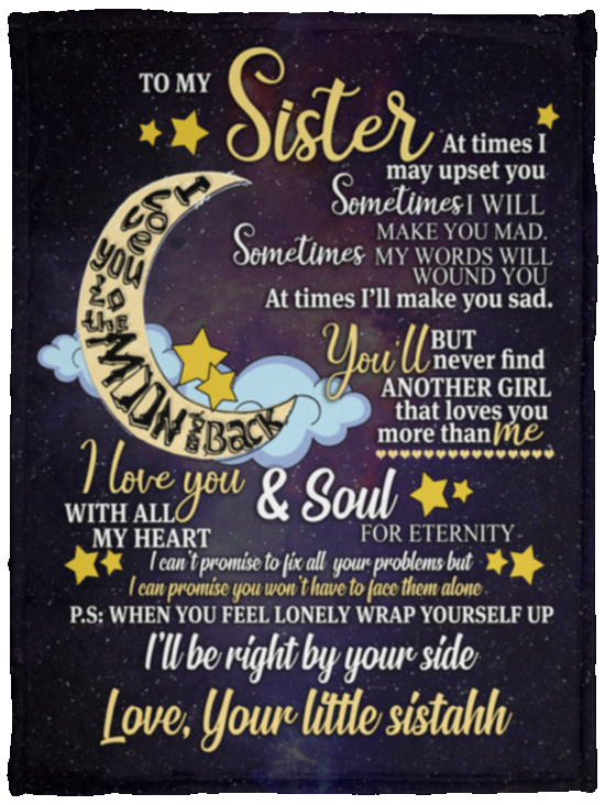 Your little sistahh - VPS Cozy Plush Fleece Blanket - 30x40