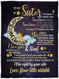 Your little sistahh - VPS Cozy Plush Fleece Blanket - 30x40