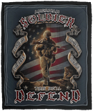 American Soldier Blanket, American Soldier Fleece, Sherpa Blanket VPM Cozy Plush Fleece Blanket - 50x60