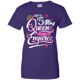 Mens Womens 5 Bling Queen Building Paparazzi Cool Black T-shirt