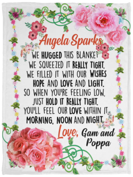 Gam and Poppa - VPS Cozy Plush Fleece Blanket - 30x40