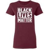 Black Lives Matter T-Shirt I Cant Breathe All Size (S-5XL) + Color  White BLM - Womens