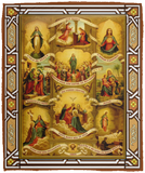 The Blessed Virgin Mary Blanket Fleece Sherpa Throw Quilt Blanket for Bedroom - VPM Cozy Plush Fleece Blanket - 50x60
