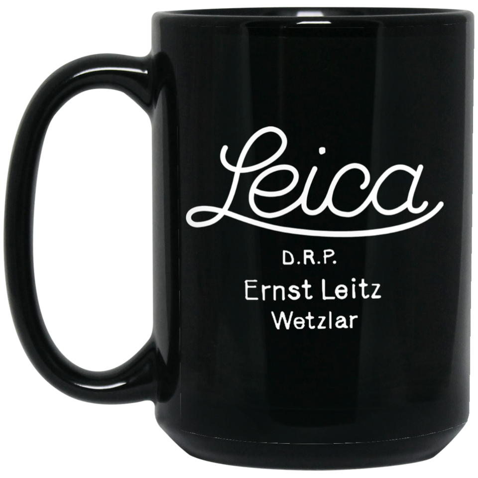 Leica, Camera Mug Leica Coffee Mug Funny Gift Black Mug 15oz