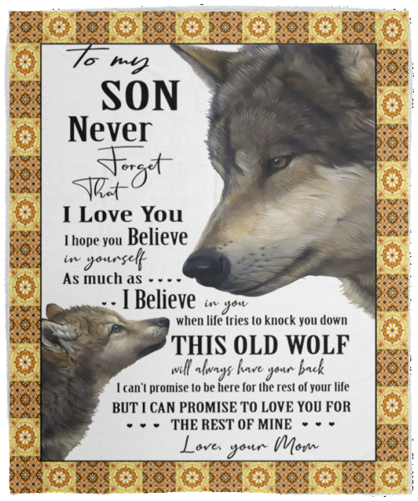 Mr.Jyotis to My Son Never Forget That I Love You Blanket, to My Son Blanket, to My Son from Mom Blanket, to My Son from Mom Gifts - Cozy Plush Fleece Blanket - 50"x60"