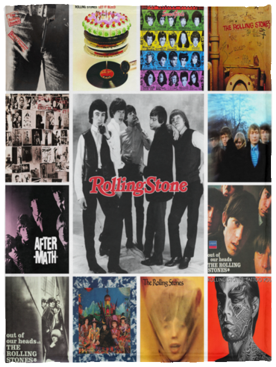 The Rolling Stones Blanket, The Rolling Stones Fleece, Sherpa Blanket - VPS Cozy Plush Fleece Blanket - 30x40