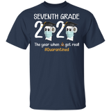 seventh Grade The Year When Shit Got Real Quarantined Shirt Youth T-Shirt