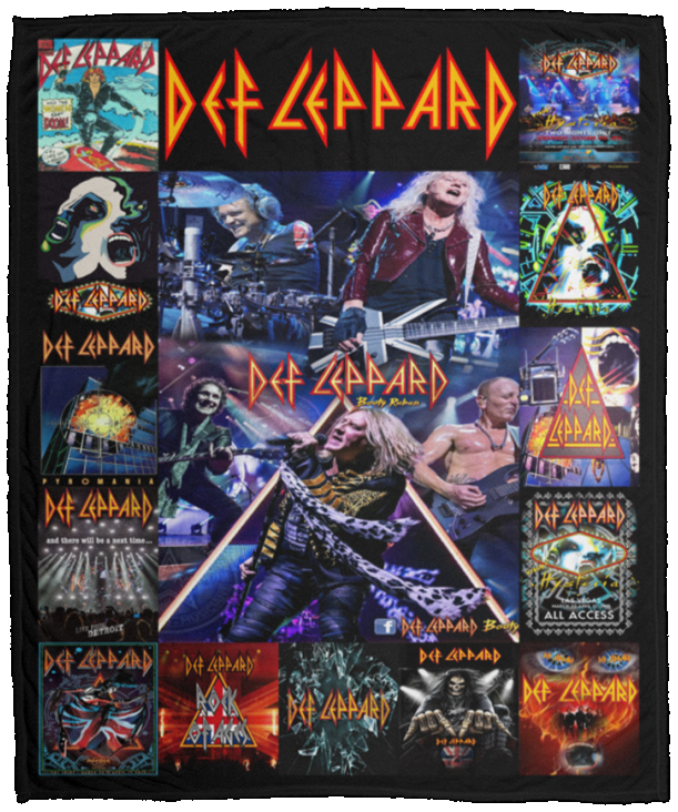 Def Leppard Blanket Def Leppard For Fans Quilt Fleece Sherpa Throw Blanket VPM Cozy Plush Fleece Blanket - 50x60