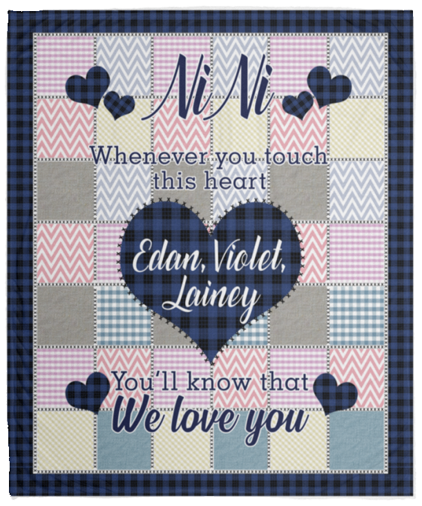 Edan, Violet, Lainey - VPM Cozy Plush Fleece Blanket - 50x60
