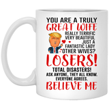 Wife Coffee Mug, Trump Mug for Great Wife, Donald Trump Gift for Wife from Husband for Birthday or Christmas, You Are A Truly Great Wife. Mothers Day Novelty Funny Coffee Mug, Unique Coffee Mug 11Oz ebay