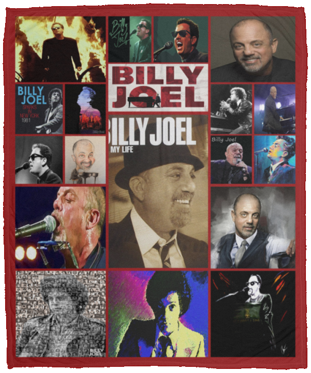 Billy Joel Blanket, Billy Joel For Fans Fleece, Sherpa Blanket Soft and Warm VPM Cozy Plush Fleece Blanket - 50x60