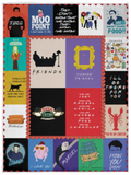 Friends Blanket, Friends TV Show Blankets Thow Fleece Shepa Blanket Quilt V1 - 30x40