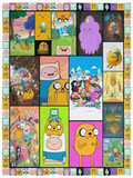 Adventure Time Blanket, Finn & Jake Fleece, Sherpa Blanket - VPS Cozy Plush Fleece Blanket - 30x40