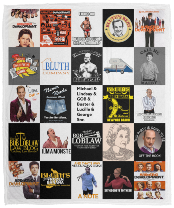 Arrested Development Blanket, Arrested Development TV Series Fleece, Blanket V2 VPM Cozy Plush Fleece Blanket - 50x60