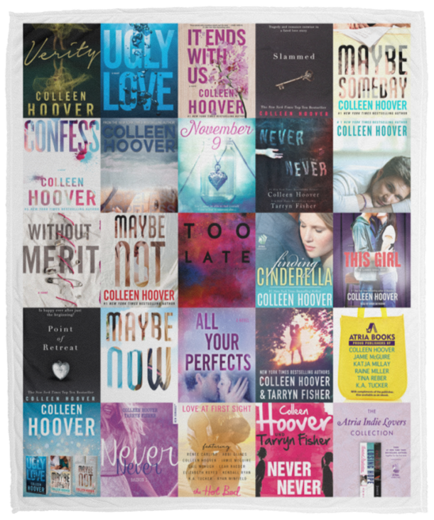 Colleen Hoover Blanket Colleen Hoover For Fans Quilt Fleece Sherpa Warm and Soft VPM Cozy Plush Fleece Blanket - 50x60
