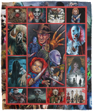This is My Horror Movie Watching Fleece Sherpa Blanket, This is My Horror Movie Watching Blanket - Scary Movies - Horror Movies V2 - VPM Cozy Plush Fleece Blanket - 50x60