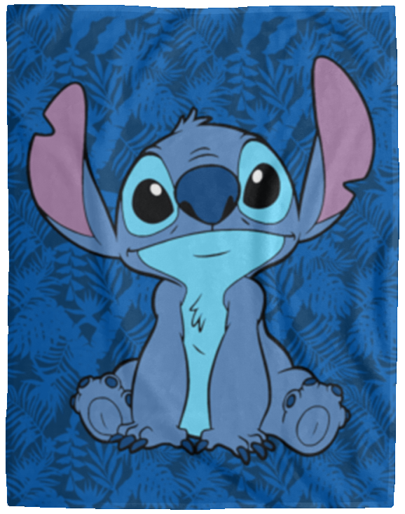 Lilo and Stitch Blanket, 50 shades of Stitch Fleece, Sherpa Blanket - VPL Cozy Plush Fleece Blanket - 60x80