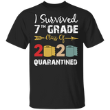 7th Grade Class of 2020 Quarantined Graduation I Survived 7th Grade Shirt