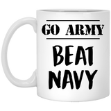 Go Army, Beat Navy Coffee Mug - Unique Coffee Mug, Funny Quote Stylish Classic Ceramic Coffee Mug 11Oz