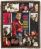 James Dean Rebel Without a Cause Fleece, Sherpa Blanket, James Dean Blanket VPM Cozy Plush Fleece Blanket - 50x60