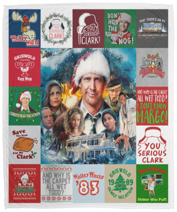 National Lampoon's Christmas Vacation Blanket, Christmas Movie Fleece Blanket VPM Cozy Plush Fleece Blanket - 50x60