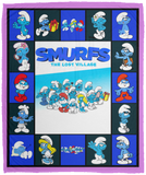 Smurf Blanket, Smurfs - The Lost Village Fleece, Sherpa Blanket VPM Cozy Plush Fleece Blanket - 50x60
