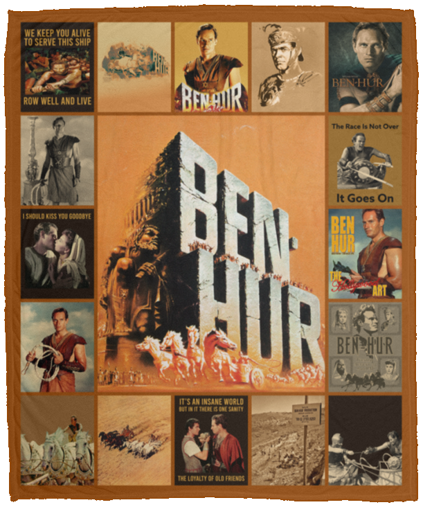 Ben-Hur Blanket, Ben-Hur (1959) Fleece, Sherpa Blanket VPM Cozy Plush Fleece Blanket - 50x60