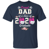 Proud Dad of A Class of 2020 Graduate T-Shirt Quarantined Floral Shirt