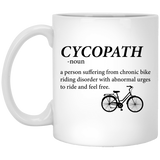 Funny bicycle cyclist Coffee Mug, Cycopath Coffee Mug, Funny Biker Gift, Biker Mug, Cycopath Mug, Funny cycling Coffee Mug, bicycle Coffee Mug, Biking 11oz
