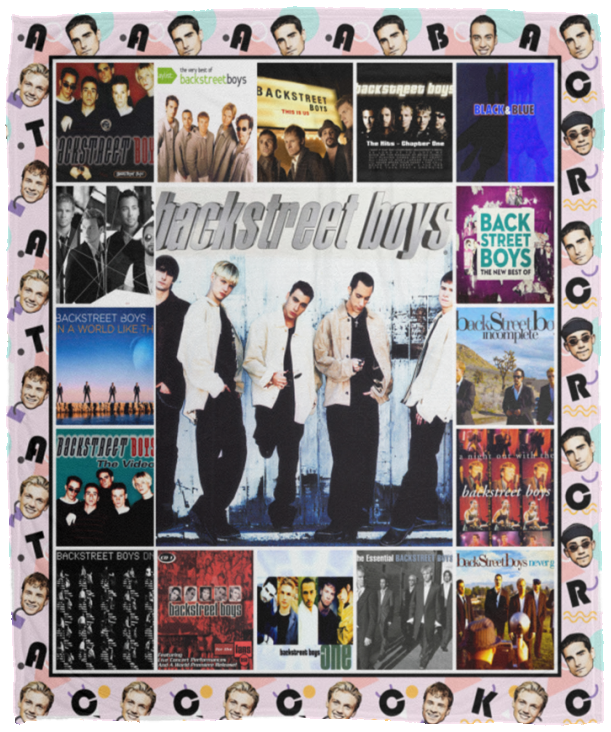 Backstreet Boys Blanket, Backstreet Boys Fleece, Sherpa Blanket For Fans - VPM Cozy Plush Fleece Blanket - 50x60 - up lai