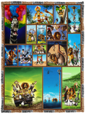 Madagascar Movies Blanket Madagascar 3D Quilt Fleece Sherpa Throw Blanket - VPS Cozy Plush Fleece Blanket - 30x40