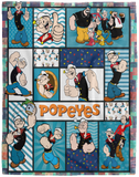Popeye Blanket, Popeye the Sailor Fleece, Sherpa Blanket VPL Cozy Plush Fleece Blanket - 60x80