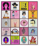 BOBS Burger Fleece Sherpa Blanket Quilt Supper Soft Lightweight Blanket for Bedroom Living Room Sofa - VPM Cozy Plush Fleece Blanket - 50x60
