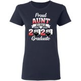 Proud Aunt of A Class of 2020 Graduate T-Shirt Senior 2020 Quarantine