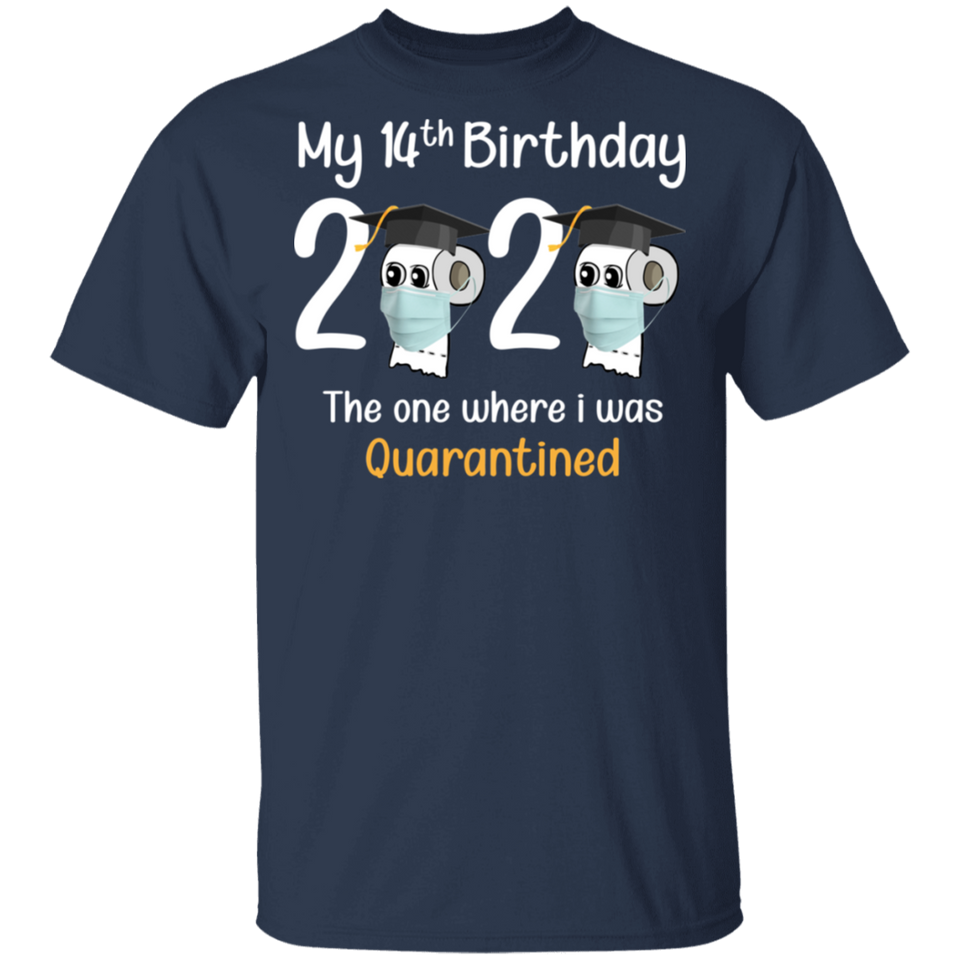 My 14th Birthday The One Where I was Quarantined 2020 Men's T-Shirt (B)