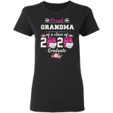 Proud Grandma of A Class of 2020 Graduate T-Shirt Quarantined Floral Shirt
