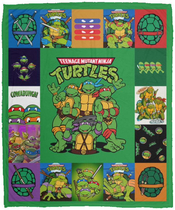 Teenage Mutant Ninja Turtles Blanket, Ninja Turtles Fleece, Sherpa Blanket VPM Cozy Plush Fleece Blanket - 50x60