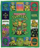 Teenage Mutant Ninja Turtles Blanket, Ninja Turtles Fleece, Sherpa Blanket VPM Cozy Plush Fleece Blanket - 50x60