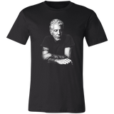 Anthony Bourdain T-Shirt Chef Gift - Anthony Bourdain Shirt - Canvas Unisex T-Shirt Black Navy