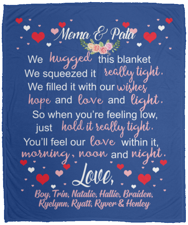 Boy, Trin, Natalie, Hallie, Braiden, Ryelynn, Ryatt, Ryver & Henley - VPM Cozy Plush Fleece Blanket - 50x60