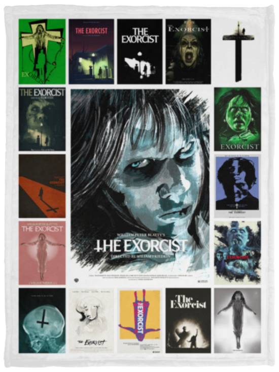 The Exorcist Blanket, The Exorcist Movies Fleece, Sherpa Blanket  VPS Cozy Plush Fleece Blanket - 30x40