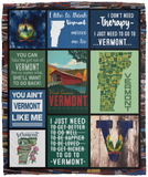 Vermont Blanket Fleece Sherpa Quilt Supper Soft Lightweight Blanket for Bedroom Living Room Sofa VPM Cozy Plush Fleece Blanket - 50x60