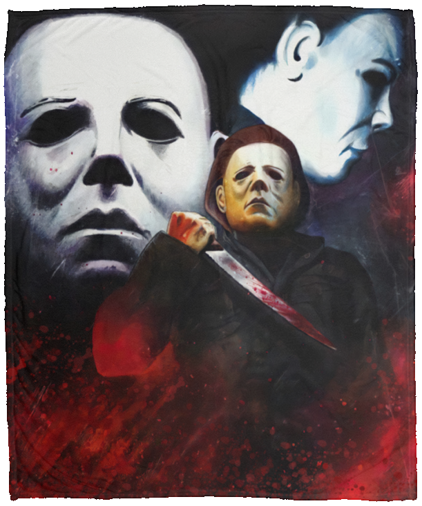 Halloween Michael Myers Ultra-Soft Warm Micro Fleece Throw Blanket Sherpa D18 VPM Cozy Plush Fleece Blanket - 50x60