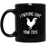 Naughty Gifts for Him, Mature Mug, Mature Coffee Mugs, I Effing Love Your Cock, Mature Gifts for Him, Funny Valentines Day Birthday Gift Boyfriend Hus 11Oz